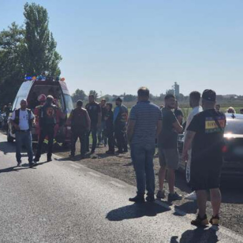 Accident motociclistic grav la intrarea în localitatea Săg