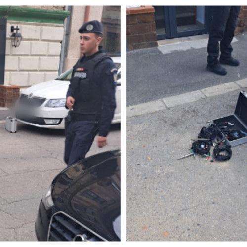 Colet suspect descoperit pe strada Paul Chinezu din Timișoara