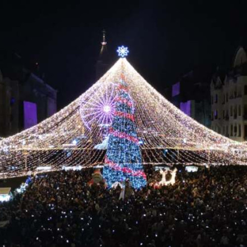 Târgul de Crăciun din Timișoara s-a deschis oficial