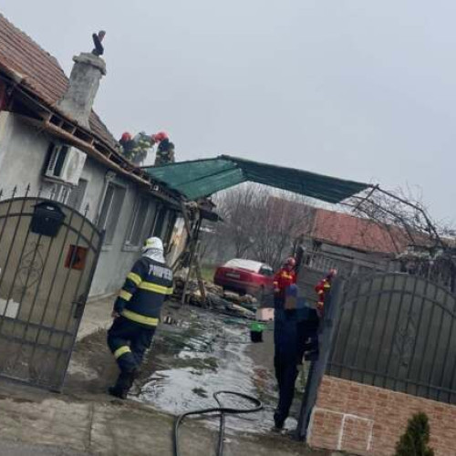 Incendiu la o locuință din Săniag, fără victime