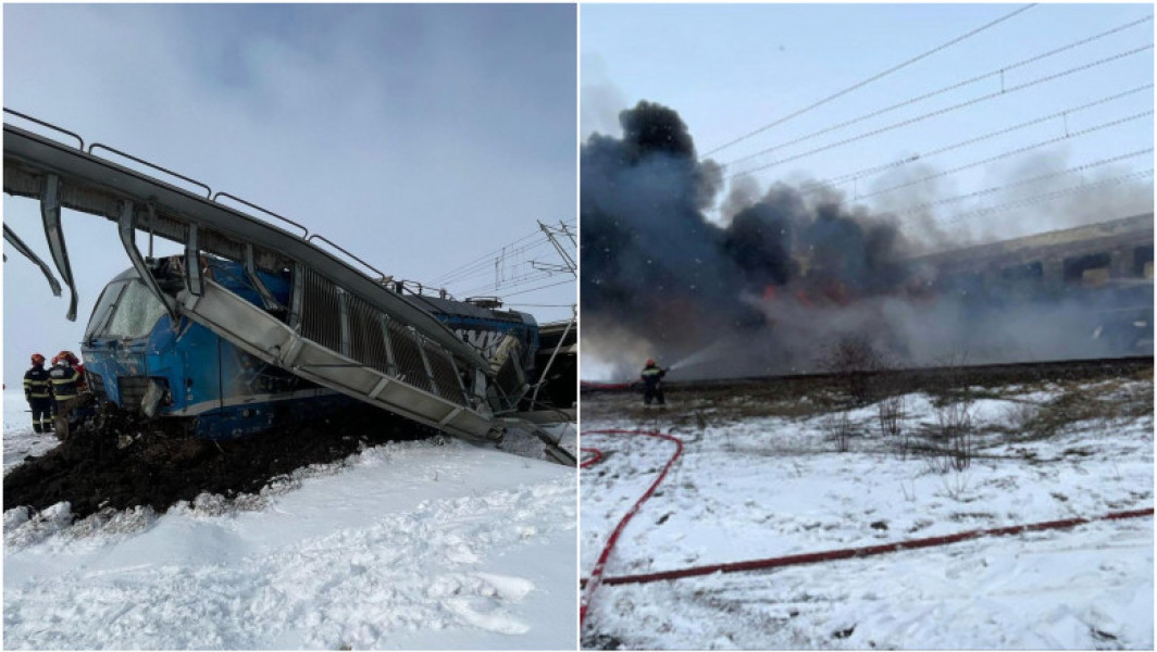 Video Incidente în lanț pe calea ferată. Ultimele imagini cu trenul condus de bărbatul care și-a pierdut viața în tragedia feroviară din Olt