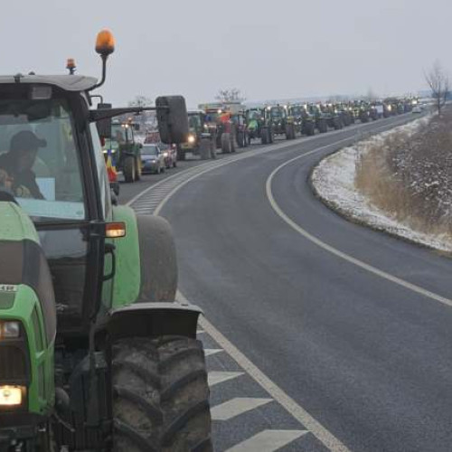 Protest spontan al fermierilor timișeni pe centura Timișoarei