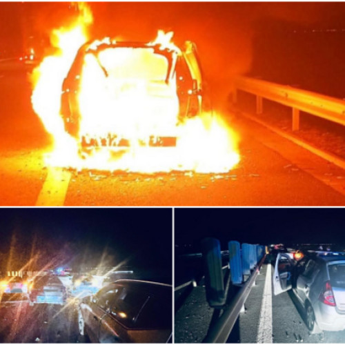 Incendiu pe autostrada A1, între Timișoara și Lugoj