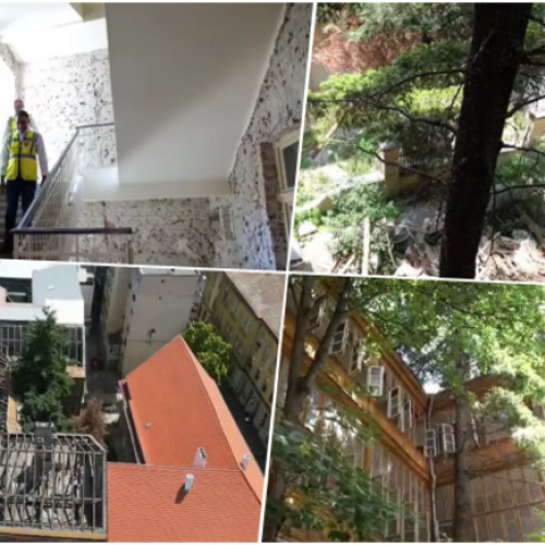 Alexandru Iovescu, în inspecție pe șantierul Bibliotecii Județene din Piața Libertății. Sediul va fi cel mai modern din țară
