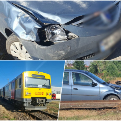 Accident feroviar la trecerea de cale ferată Săcălaz spre DN6