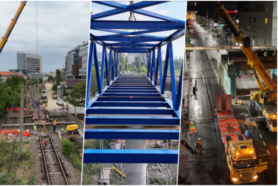 Prima etapă a noii pasarele de la Timișoara Nord finalizată