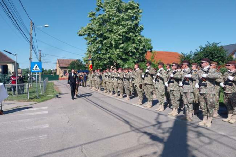 Omagiu adus jandarmilor care au eliberat Timișoara în 1944