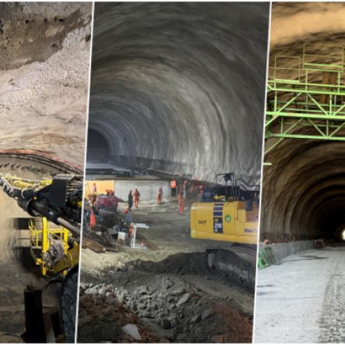 Progrese semnificative la tunelurile de pe sectorul Margina – Holdea al autostrăzii A1