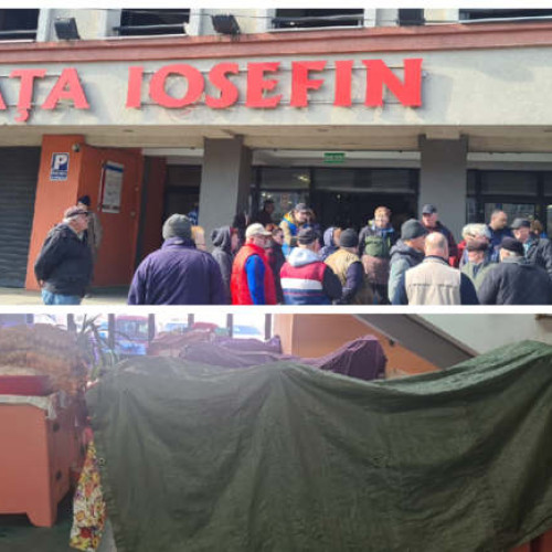 Comercianți din Piața Iosefin protestează împotriva abuzului comis de Poliția Locală