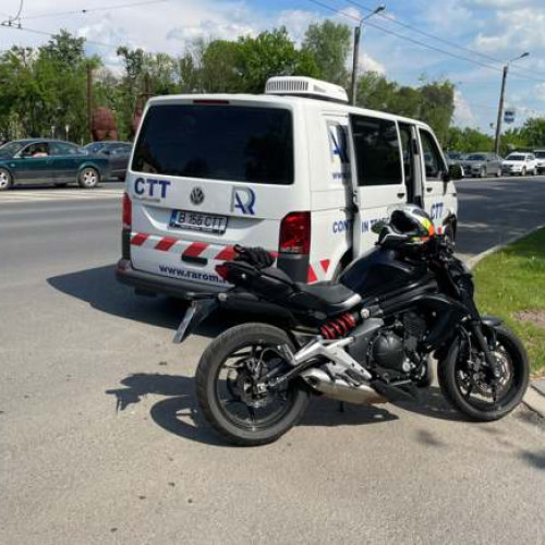 Tânăr cu permis suspendat, prins de poliție la Timișoara cu motocicleta neînmatriculată